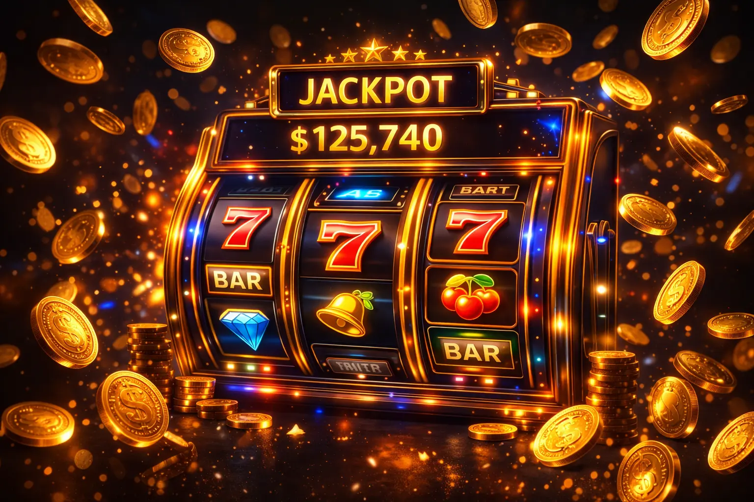 Visuel de gains et de retrait dans un casino en ligne